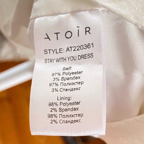 ATOIR WHITE CUT OUT TWIST FRONT ONE SHOULDER STAY WITH YOU DRESS - Picture 11 of 12